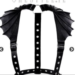 Goth Batwing harness